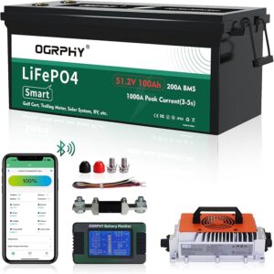 2. OGRPHY 48 Volt Lithium Golf Cart Battery
