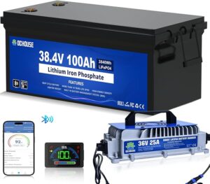 3. DC HOUSE 36 Volt Lithium Golf Cart Battery