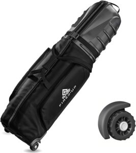 9. FIRED-UP Hard Top Golf Travel Bag