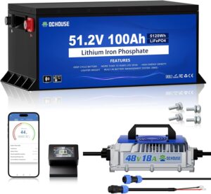 DC HOUSE 48V 100Ah Lithium Golf Cart Battery